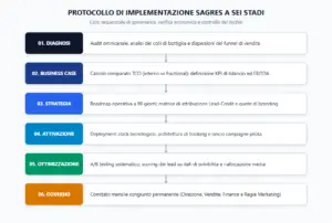 Protocollo a sei stadi per l'implementazione del fractional marketing aziendale